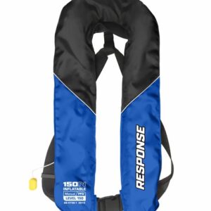 RESPONSE MANUAL INFLATABLE ADULT LIFE JACKET BLUE | My Mates Outdoors