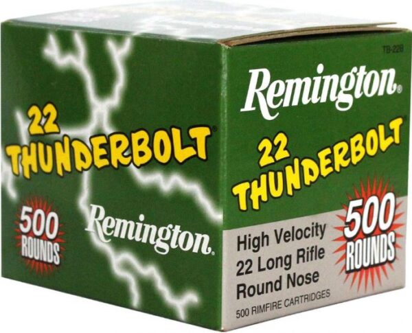 REMINGTON 22LR 40GR GV RN THUNDERBOLT 500PK 1255FPS