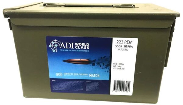 ADI WORLD CLASS .223 55GR SIERRA BLITZ KING (900RNDS)