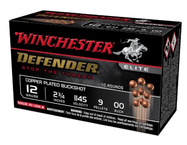 WINCHESTER SUPREME ELITE DEFENDER 12G 2-3/4 9PELLET 00BUCK