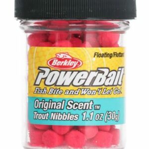 POWERBAIT TROUT NIBBLE FLUORESCENT RED