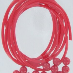 TODDS RED TUBE/BEADS 1.5MM DIA .5M